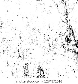 Vector grunge overlay texture. Black and white background. Abstract monochrome image includes a faded effect in dark tones