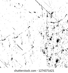 Vector grunge overlay texture. Black and white background. Abstract monochrome image includes a faded effect in dark tones
