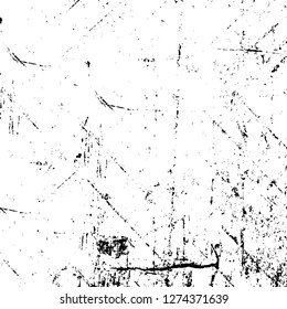 Vector grunge overlay texture. Black and white background. Abstract monochrome image includes a faded effect in dark tones