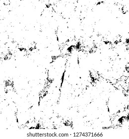 Vector grunge overlay texture. Black and white background. Abstract monochrome image includes a faded effect in dark tones