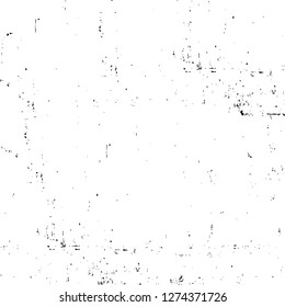 Vector grunge overlay texture. Black and white background. Abstract monochrome image includes a faded effect in dark tones