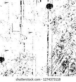 Vector grunge overlay texture. Black and white background. Abstract monochrome image includes a faded effect in dark tones