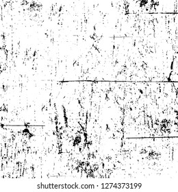 Vector grunge overlay texture. Black and white background. Abstract monochrome image includes a faded effect in dark tones