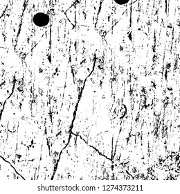 Vector grunge overlay texture. Black and white background. Abstract monochrome image includes a faded effect in dark tones
