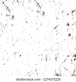 Vector grunge overlay texture. Black and white background. Abstract monochrome image includes a faded effect in dark tones