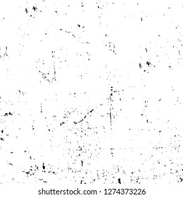 Vector grunge overlay texture. Black and white background. Abstract monochrome image includes a faded effect in dark tones