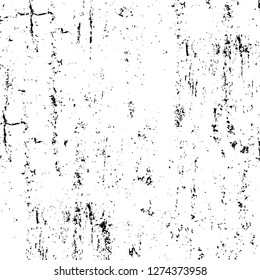 Vector grunge overlay texture. Black and white background. Abstract monochrome image includes a faded effect in dark tones