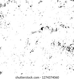 Vector grunge overlay texture. Black and white background. Abstract monochrome image includes a faded effect in dark tones