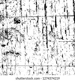 Vector grunge overlay texture. Black and white background. Abstract monochrome image includes a faded effect in dark tones