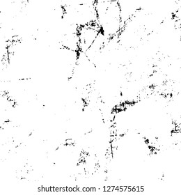 Vector grunge overlay texture. Black and white background. Abstract monochrome image includes a faded effect in dark tones