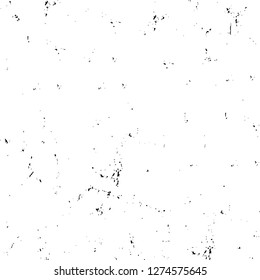 Vector grunge overlay texture. Black and white background. Abstract monochrome image includes a faded effect in dark tones