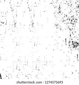 Vector grunge overlay texture. Black and white background. Abstract monochrome image includes a faded effect in dark tones