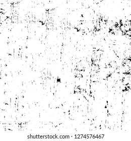 Vector grunge overlay texture. Black and white background. Abstract monochrome image includes a faded effect in dark tones