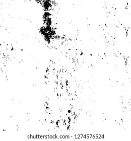 Vector grunge overlay texture. Black and white background. Abstract monochrome image includes a faded effect in dark tones