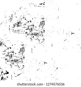 Vector grunge overlay texture. Black and white background. Abstract monochrome image includes a faded effect in dark tones