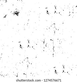Vector grunge overlay texture. Black and white background. Abstract monochrome image includes a faded effect in dark tones