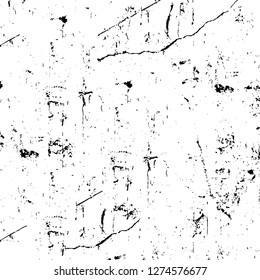 Vector grunge overlay texture. Black and white background. Abstract monochrome image includes a faded effect in dark tones