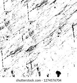 Vector grunge overlay texture. Black and white background. Abstract monochrome image includes a faded effect in dark tones