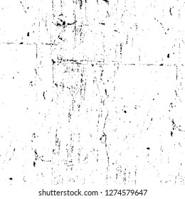 Vector grunge overlay texture. Black and white background. Abstract monochrome image includes a faded effect in dark tones