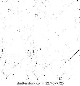 Vector grunge overlay texture. Black and white background. Abstract monochrome image includes a faded effect in dark tones