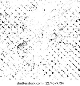 Vector grunge overlay texture. Black and white background. Abstract monochrome image includes a faded effect in dark tones