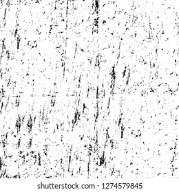 Vector grunge overlay texture. Black and white background. Abstract monochrome image includes a faded effect in dark tones