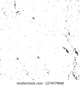 Vector grunge overlay texture. Black and white background. Abstract monochrome image includes a faded effect in dark tones