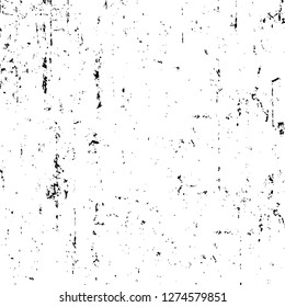 Vector grunge overlay texture. Black and white background. Abstract monochrome image includes a faded effect in dark tones