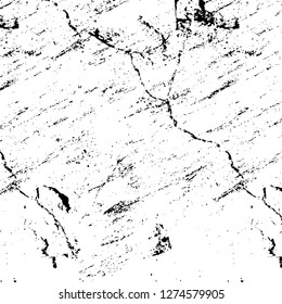 Vector grunge overlay texture. Black and white background. Abstract monochrome image includes a faded effect in dark tones