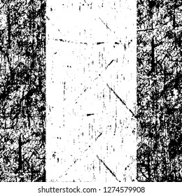 Vector grunge overlay texture. Black and white background. Abstract monochrome image includes a faded effect in dark tones