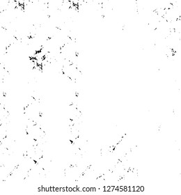 Vector grunge overlay texture. Black and white background. Abstract monochrome image includes a faded effect in dark tones