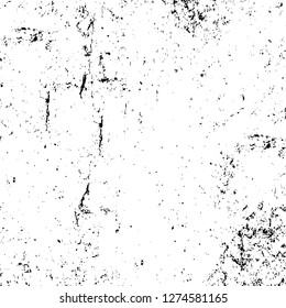 Vector grunge overlay texture. Black and white background. Abstract monochrome image includes a faded effect in dark tones