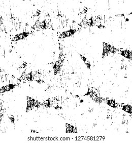 Vector grunge overlay texture. Black and white background. Abstract monochrome image includes a faded effect in dark tones