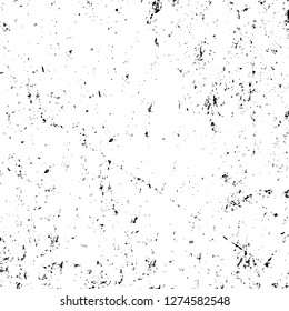 Vector grunge overlay texture. Black and white background. Abstract monochrome image includes a faded effect in dark tones