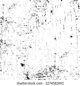 Vector grunge overlay texture. Black and white background. Abstract monochrome image includes a faded effect in dark tones