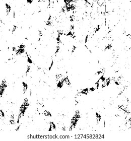 Vector grunge overlay texture. Black and white background. Abstract monochrome image includes a faded effect in dark tones