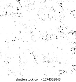 Vector grunge overlay texture. Black and white background. Abstract monochrome image includes a faded effect in dark tones