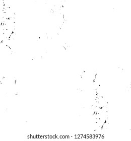 Vector grunge overlay texture. Black and white background. Abstract monochrome image includes a faded effect in dark tones