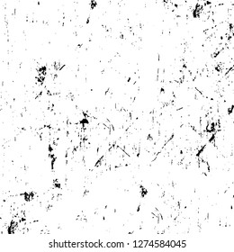 Vector grunge overlay texture. Black and white background. Abstract monochrome image includes a faded effect in dark tones