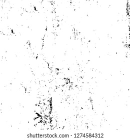 Vector grunge overlay texture. Black and white background. Abstract monochrome image includes a faded effect in dark tones