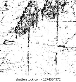 Vector grunge overlay texture. Black and white background. Abstract monochrome image includes a faded effect in dark tones