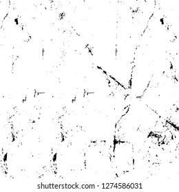Vector grunge overlay texture. Black and white background. Abstract monochrome image includes a faded effect in dark tones