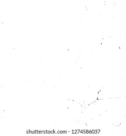 Vector grunge overlay texture. Black and white background. Abstract monochrome image includes a faded effect in dark tones