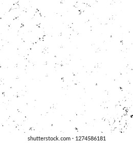 Vector grunge overlay texture. Black and white background. Abstract monochrome image includes a faded effect in dark tones