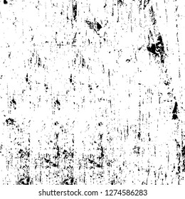 Vector grunge overlay texture. Black and white background. Abstract monochrome image includes a faded effect in dark tones