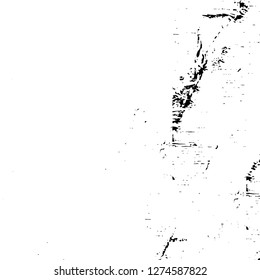 Vector grunge overlay texture. Black and white background. Abstract monochrome image includes a faded effect in dark tones