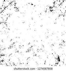 Vector grunge overlay texture. Black and white background. Abstract monochrome image includes a faded effect in dark tones