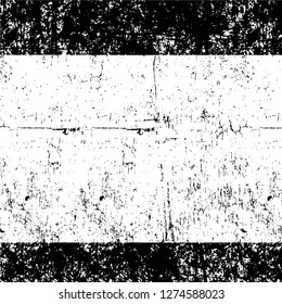 Vector grunge overlay texture. Black and white background. Abstract monochrome image includes a faded effect in dark tones