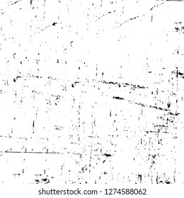 Vector grunge overlay texture. Black and white background. Abstract monochrome image includes a faded effect in dark tones