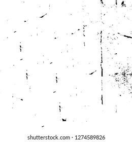 Vector grunge overlay texture. Black and white background. Abstract monochrome image includes a faded effect in dark tones